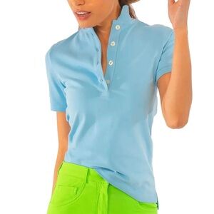 Gretchen Scott Designs Gripeless Cotton Piqué Polo Size XL